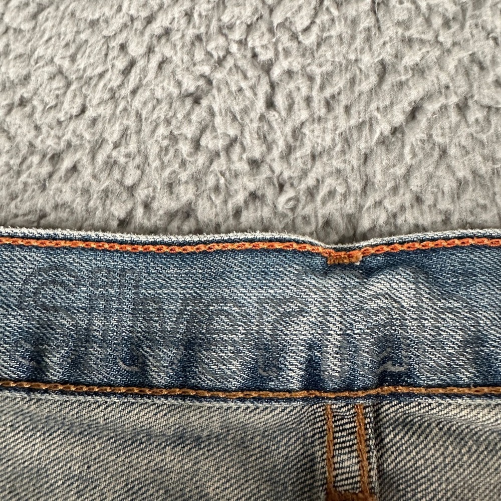 Vtg‎ SilverTab Jeans Mens W36 L30 Baggy Light Blue Cotton Relaxed Wide Leg Y2K - Picture 5 of 16
